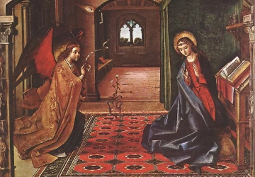 Apreiškimas Švč. Mergelei Marijai. Pedro Berruguete.