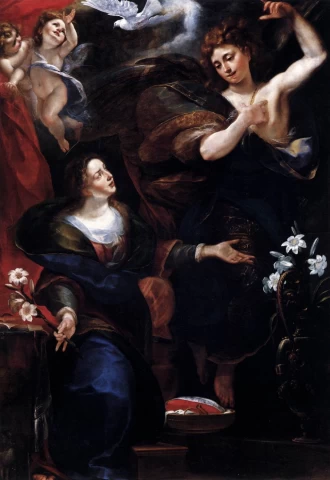 Apreiškimas Švč. Mergelei Marijai. Giulio Cesare Procaccini, apie 1620.