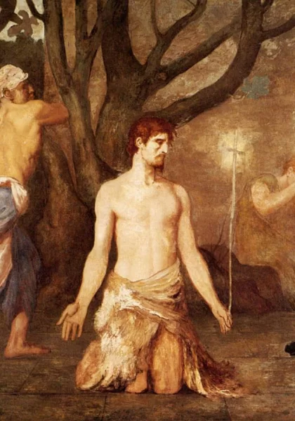Šv. Jono Krikštytojo nukirsdinimas. Pierre-Cécile Puvis de Chavannes, apie 1869. Šv. Jono Krikštytojo nukirsdinimas. Pierre-Cécile Puvis de Chavannes, apie 1869.