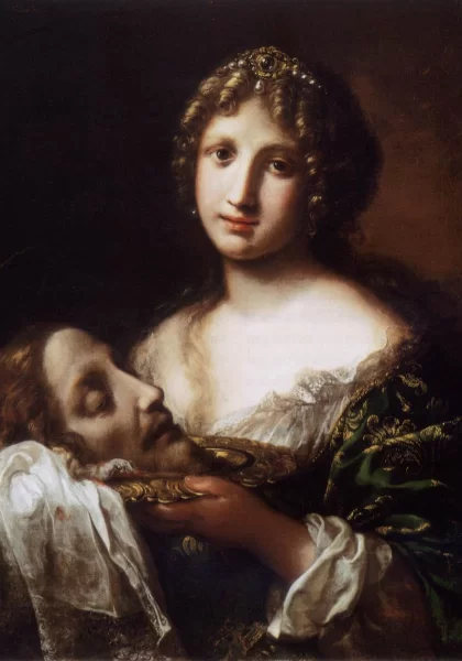 Salomė su šv. Jono Krikštytojo galva. Onorio Marinari, apie 1680. Salomė su šv. Jono Krikštytojo galva. Onorio Marinari, apie 1680.