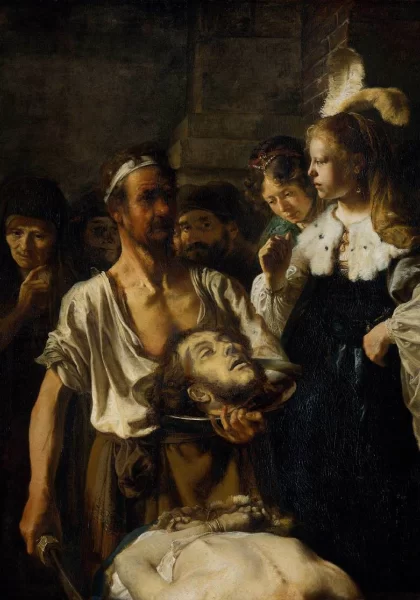 Šv. Jono Krikštytojo nukirsdinimas. Carel Fabritius, 1648-50. Šv. Jono Krikštytojo nukirsdinimas. Carel Fabritius, 1648-50.