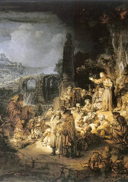 Šv. Jonas Krikštytojas pamokslauja. Rembrandt Harmenszoon van Rijn, apie 1634. Šv. Jonas Krikštytojas pamokslauja. Rembrandt Harmenszoon van Rijn, apie 1634.