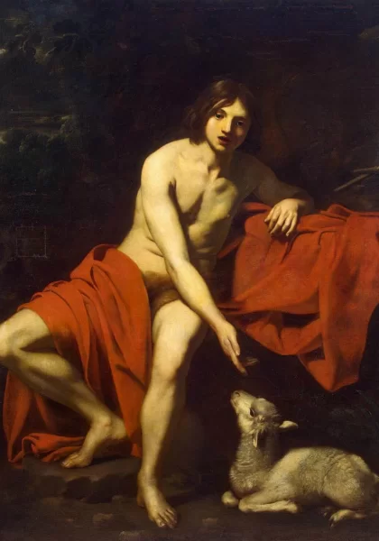 Šv. Jonas Krikštytojas. Nicolas Régnier, 1615-20. Šv. Jonas Krikštytojas. Nicolas Régnier, 1615-20.