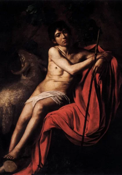 Šv. Jonas Krikštytojas. Caravaggio, 1610. Šv. Jonas Krikštytojas. Caravaggio, 1610.