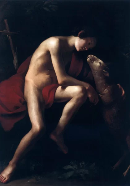 Šv. Jonas Krikštytojas. Nežinomas italų meistras, 1610-15. Šv. Jonas Krikštytojas. Nežinomas italų meistras, 1610-15.