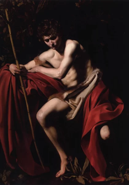 Šv. Jonas Krikštytojas. Caravaggio, apie 1604. Šv. Jonas Krikštytojas. Caravaggio, apie 1604.