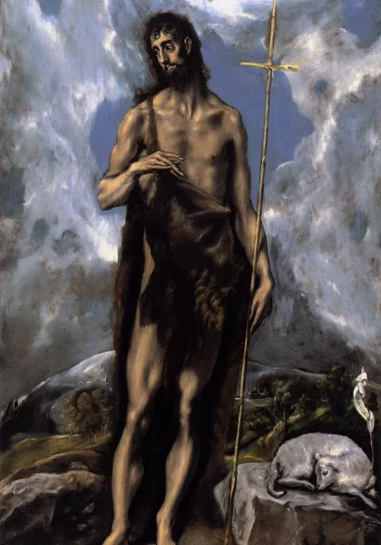 Šv. Jonas Krikštytojas. El Greco, apie 1600. Šv. Jonas Krikštytojas. El Greco, apie 1600.