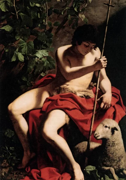 Šv. Jonas Krikštytojas. Caravaggio, 1597-98. Šv. Jonas Krikštytojas. Caravaggio, 1597-98.