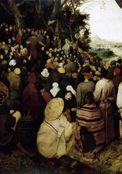 Šv. Jono Krikštytojo pamokslas. Pieter The Elder Bruegel, 1566. Šv. Jono Krikštytojo pamokslas. Pieter The Elder Bruegel, 1566.