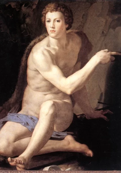 Šv. Jonas Krikštytojas. Agnolo Bronzino, 1550-55. Šv. Jonas Krikštytojas. Agnolo Bronzino, 1550-55.