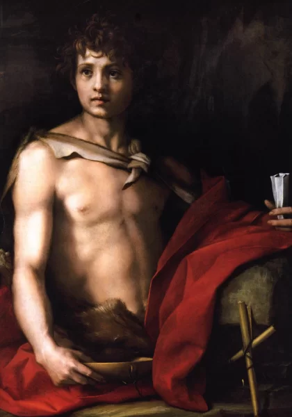 Šv. Jonas Krikštytojas. Andrea del Sarto, apie 1523. Šv. Jonas Krikštytojas. Andrea del Sarto, apie 1523.