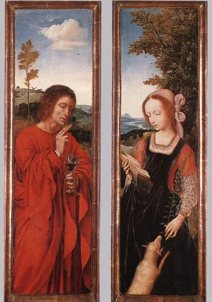 Šv. Jonas Krikštytojas ir šv. Agota. Quentin Massys, apie 1520. Šv. Jonas Krikštytojas ir šv. Agota. Quentin Massys, apie 1520.
