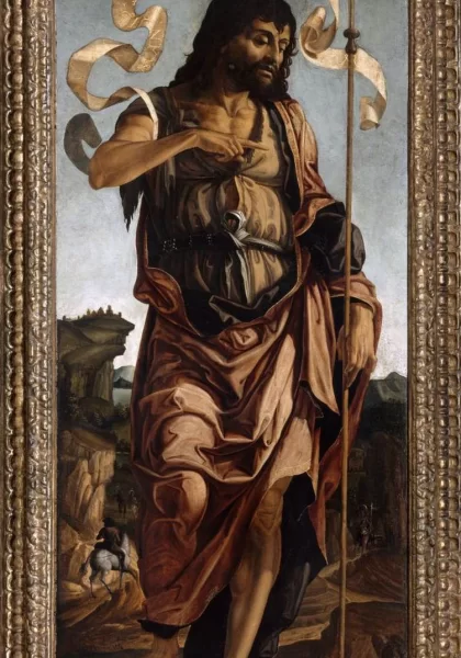 Šv. Jonas Krikštytojas. Cristoforo Scacco, 1490. Šv. Jonas Krikštytojas. Cristoforo Scacco, 1490.