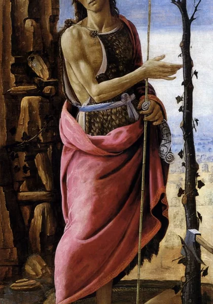 Šv. Jonas Krikštytojas. Jacopo del Sellaio, apie 1485. Šv. Jonas Krikštytojas. Jacopo del Sellaio, apie 1485.