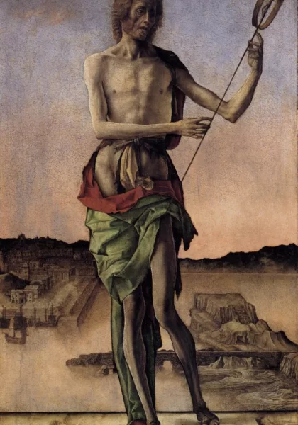 Šv. Jonas Krikštytojas. Ercole de' Roberti, 1478-80. Šv. Jonas Krikštytojas. Ercole de' Roberti, 1478-80.