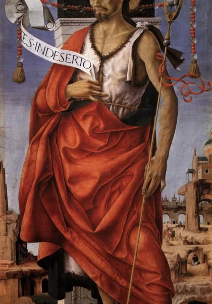 Šv. Jono Krikštytojo Grifonio poliptikas. Francesco del Cossa, 1473. Šv. Jono Krikštytojo Grifonio poliptikas. Francesco del Cossa, 1473.