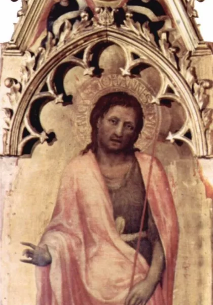 Šv. Jonas Krikštytojas (Kvaratesi poliptikas). Gentile da Fabriano, 1425. Šv. Jonas Krikštytojas (Kvaratesi poliptikas). Gentile da Fabriano, 1425.
