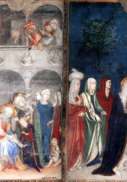 Scenos iš šv. Jono Krikštytojo gyvenimo. Lorenzo Salimbeni, apie 1416. Scenos iš šv. Jono Krikštytojo gyvenimo. Lorenzo Salimbeni, apie 1416.