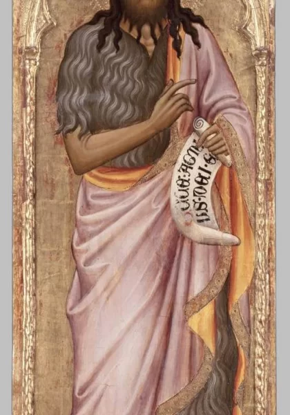 Šv. Jonas Krikštytojas. Cecco di Pietro, apie 1386. Šv. Jonas Krikštytojas. Cecco di Pietro, apie 1386.