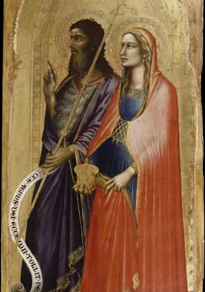 Šv. Jonas Krikštytojas ir šv. Magdalena. Angelo Puccinelli, 1380. Šv. Jonas Krikštytojas ir šv. Magdalena. Angelo Puccinelli, 1380.