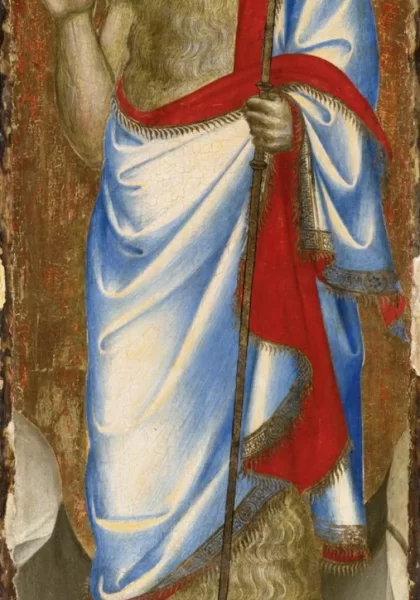 Šv. Jonas Krikštytojas. Puccio di Simone, 1347-49. Šv. Jonas Krikštytojas. Puccio di Simone, 1347-49.