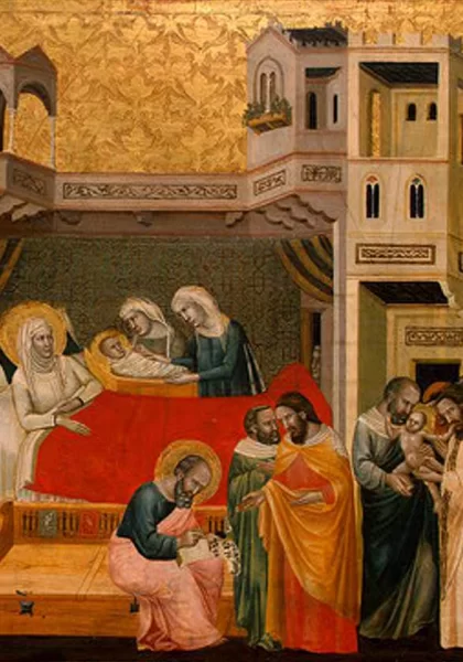 Scenos iš šv. Jono Krikštytojo gyvenimo. Šv. Jono Krikštytojo gyvenimo scenų meistras, 1330. Scenos iš šv. Jono Krikštytojo gyvenimo. Šv. Jono Krikštytojo gyvenimo scenų meistras, 1330.