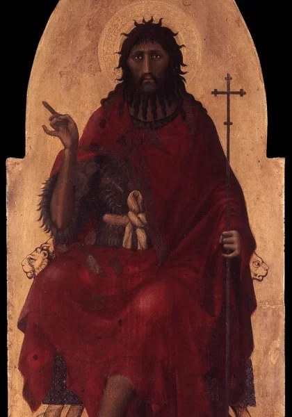 Šv. Jonas Krikštytojas. Lippo Memmi, apie 1325. Šv. Jonas Krikštytojas. Lippo Memmi, apie 1325.