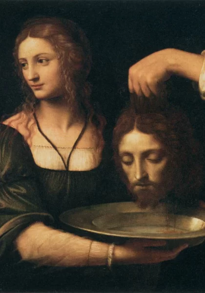 Salomei perduodama šv. Jono Krikštytojo galva. Bernardino Luini. Salomei perduodama šv. Jono Krikštytojo galva. Bernardino Luini.