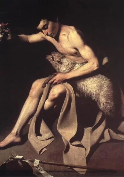 Šv. Jonas Krikštytojas. Caravaggio. Šv. Jonas Krikštytojas. Caravaggio.