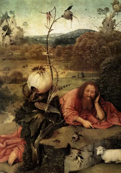 Šv. Jonas Krikštytojas dykumoje. Hieronymus Bosch. Šv. Jonas Krikštytojas dykumoje. Hieronymus Bosch.
