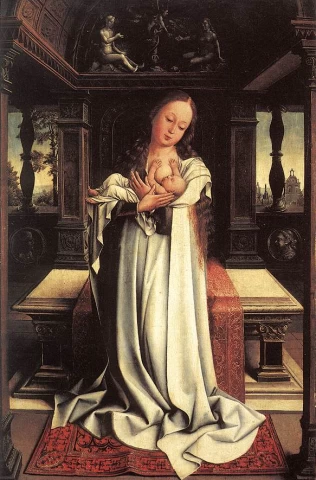 Mergelė ir kūdikėlis. Bernaert van Orley, apie 1515.