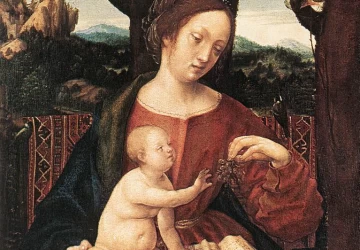 Madona su vynuogėmis. Hans Burgkmair, 1510.