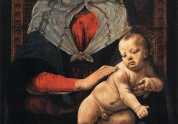 Mergelė ir kūdikėlis su balandžiu. Piero di Cosimo, apie 1490.