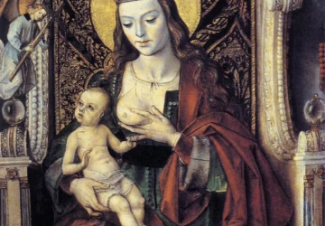 Mergelė ir kūdikėlis. Pedro Berruguete, apie 1475.