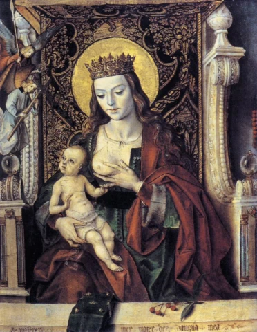 Mergelė ir kūdikėlis. Pedro Berruguete, apie 1475.