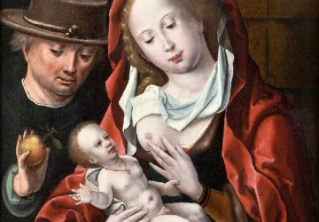 Mergelė ir kūdikėlis. Bernaert van Orley.