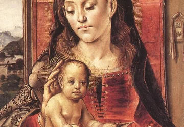Mergelė ir kūdikėlis. Pedro Berruguete.