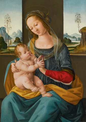 Mergelė ir kūdikėlis. Tommaso di Credi.