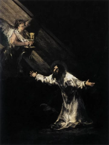 Kristus ant Alyvų Kalno. Francisco de Goya Y Lucientes, 1819.