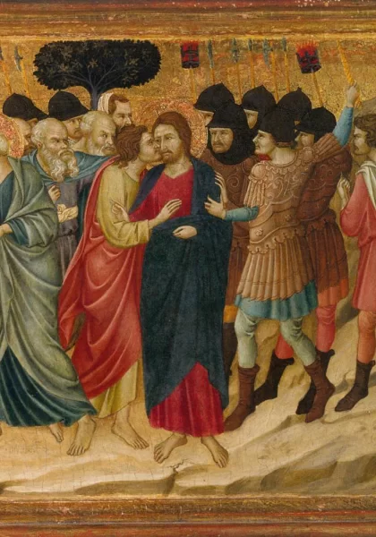 Kristaus išdavimas. Ugolino di Nerio, 1325-28.