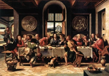 Paskutinė vakarienė. Van Aelst Pieter Coecke, 1531.