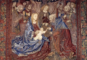 Šventoji šeima. Weaver Flemish Unknown, 1490-1505.