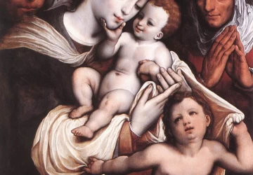 Šventoji šeima. Cornelis van Cleve.