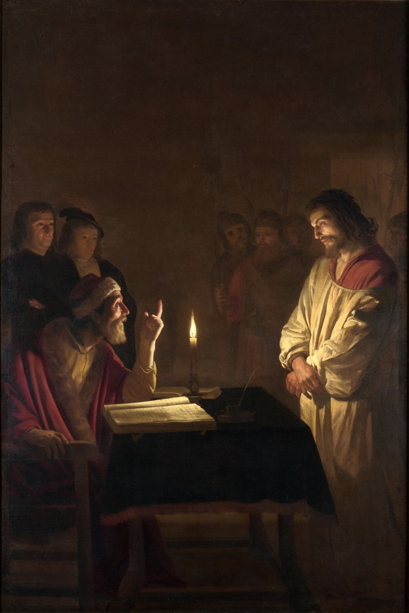 Gerrit van Honthorst Kristus pries vyriausiaji kuniga