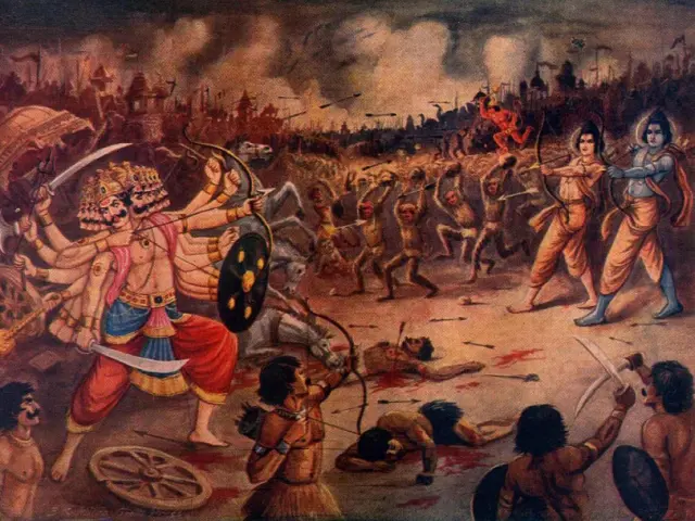 Induizmo dievybi\u0173 m\u016b\u0161is (wikimedia pav.)