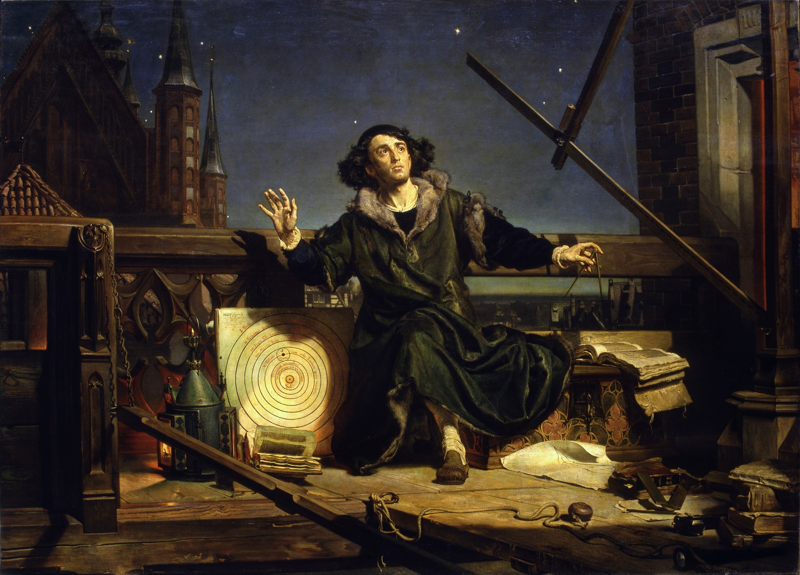 Jan Matejko Astronomer Copernicus Conversation with God