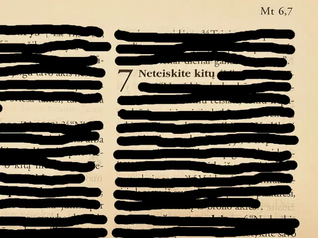 Kalno pamokslas. Mt 7