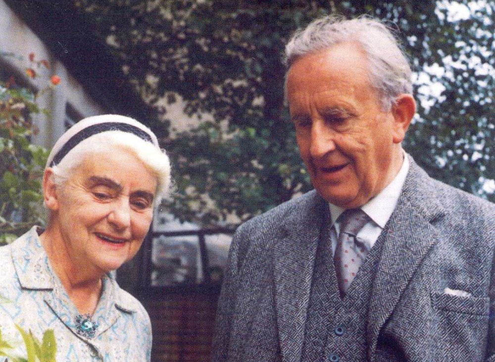 Dž. R. R. Tolkinas su žmona