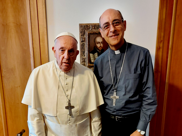 Popiežius Pranciškus ir arkivyskupas Fernandezas