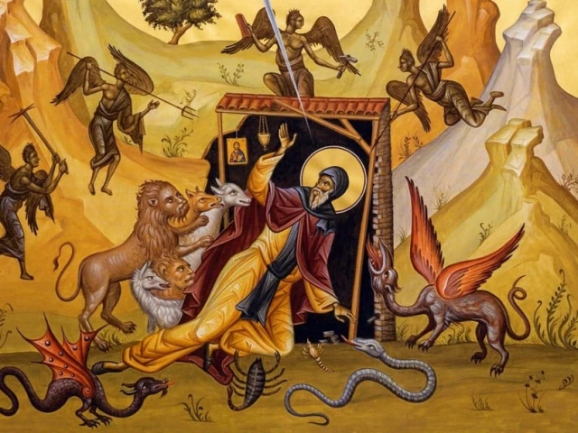Šv. Antanas, puolamas demonų